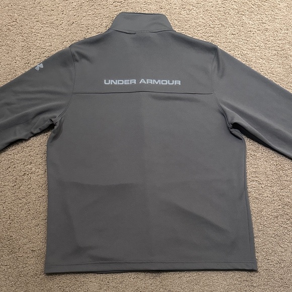 Under Armour Mens Long Sleeve Lightweight Full Zip Jacket Gray Size L - Picture 2 of 9